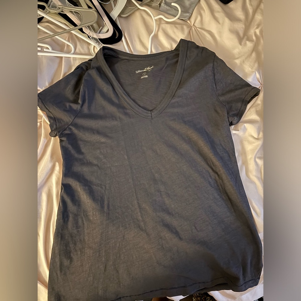 cute v neck shirt; size medium
